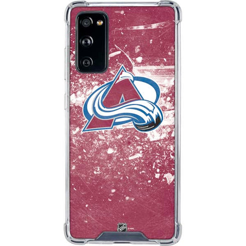 NHL Colorado Avalanche Frozen Galaxy S20 FE Clear Case